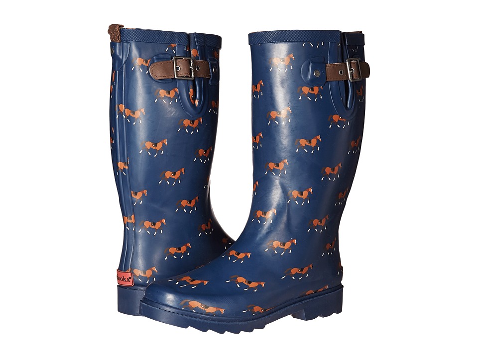 Chooka Horse Trot Rain Boot (Navy) Women
