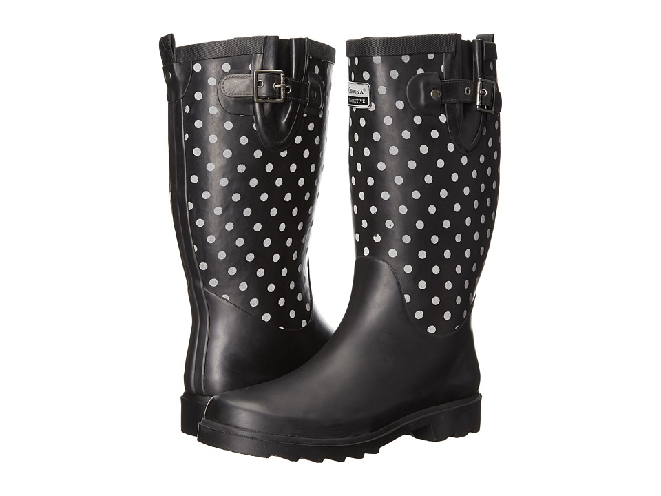 Chooka Flash Dot Rain Boot (Black) Women