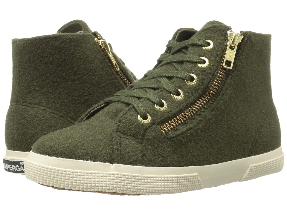 Superga 2224 Polywoolw (Green Olive) Women