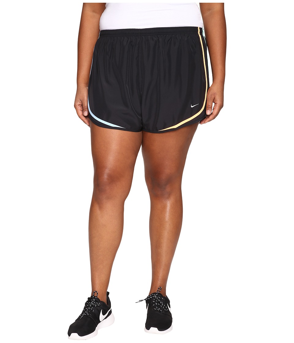 Nike Dry Tempo Running Short (Size 1X-3X) (Black/Urban Lilac/Wolf Grey) Women