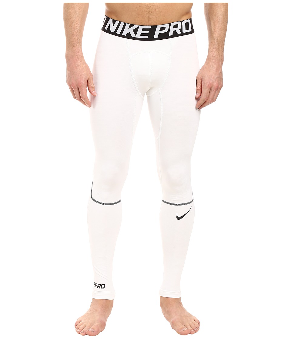 Nike Pro Hyperwarm Training Tight (White/Black/Black) Men