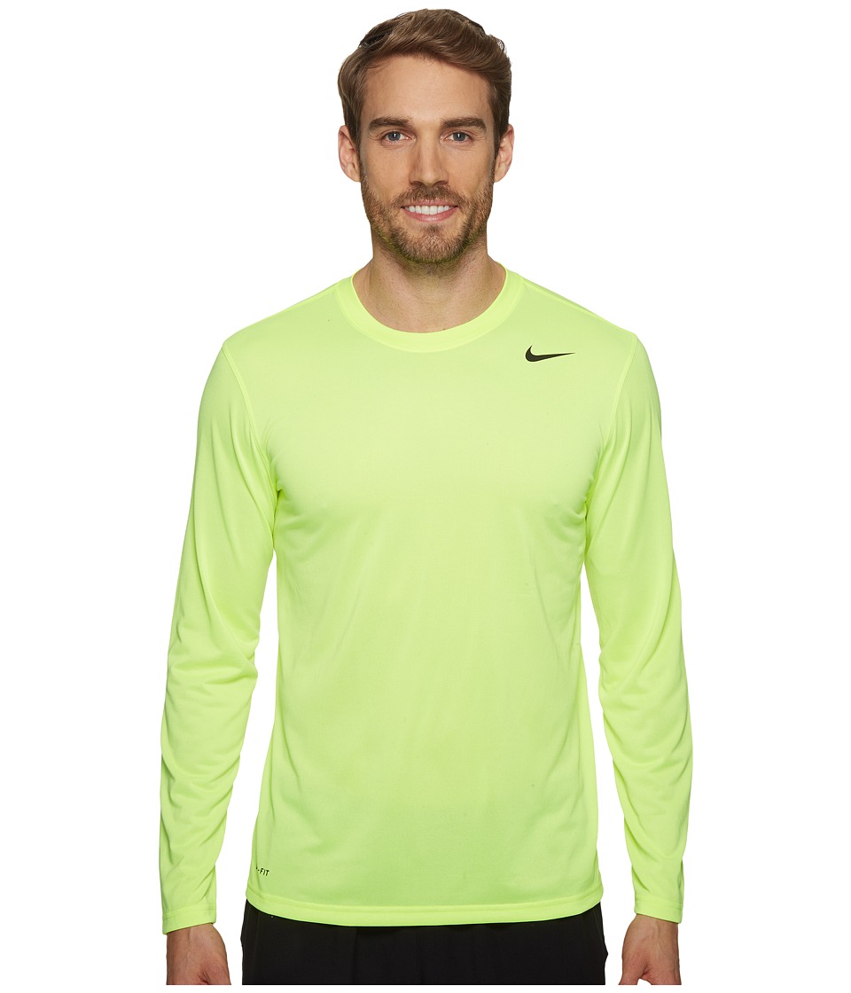 Nike Legend 2.0 Long Sleeve Tee (Volt/Black/Black) Men