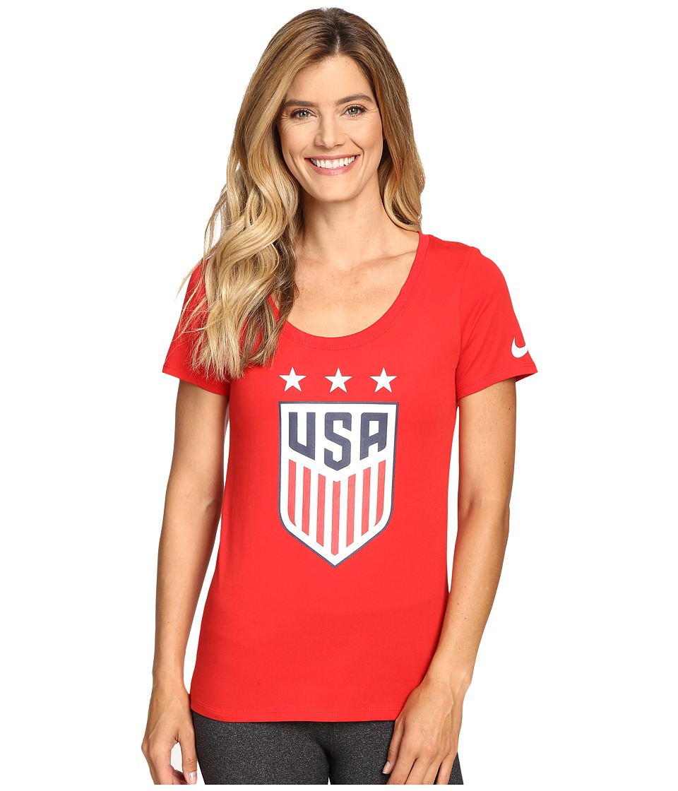 Nike USA Crest Tee (University Red) Women