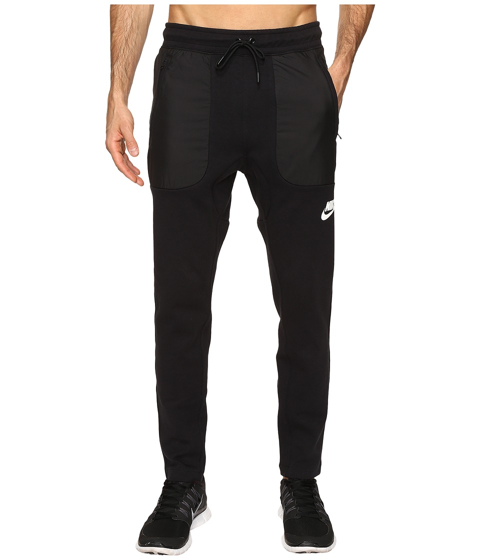 Nike Sportswear AV15 Fleece Pant (Black/White) Men