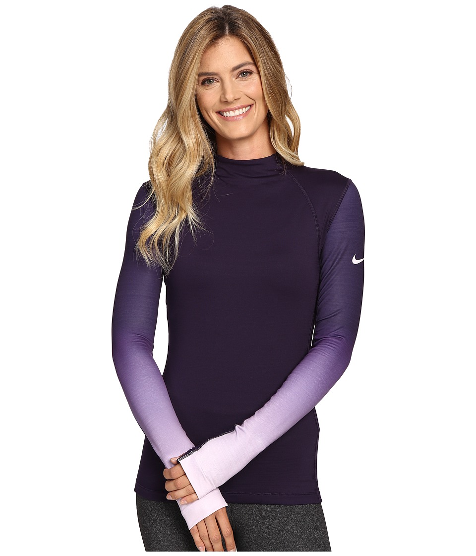 women's long sleeve training top nike pro hyperwarm