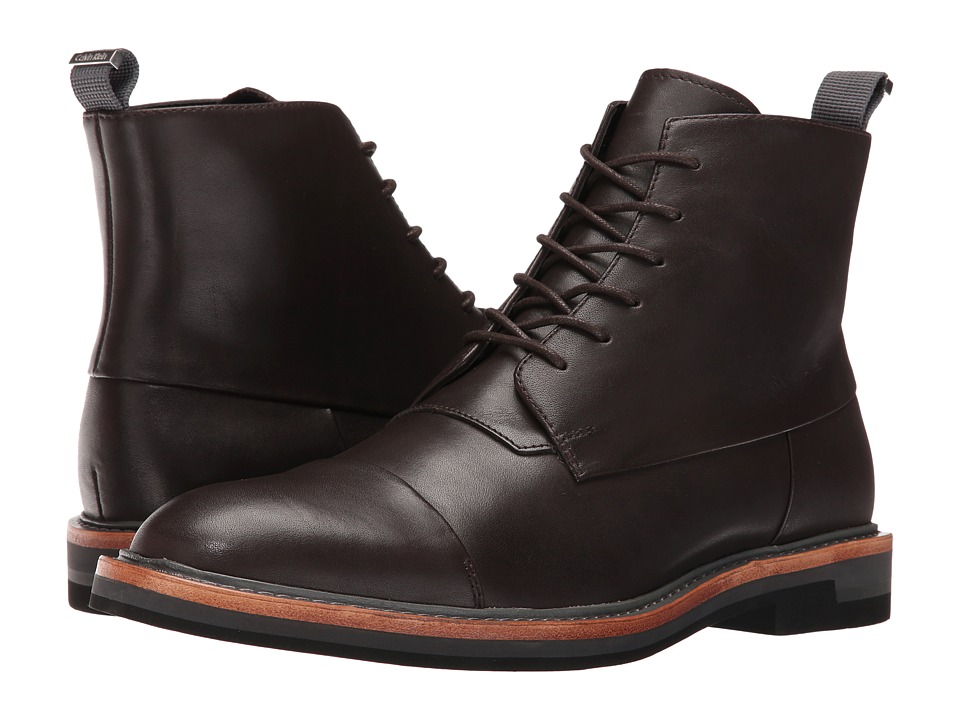 Calvin Klein Jabin (Dark Brown Calf Leather) Men