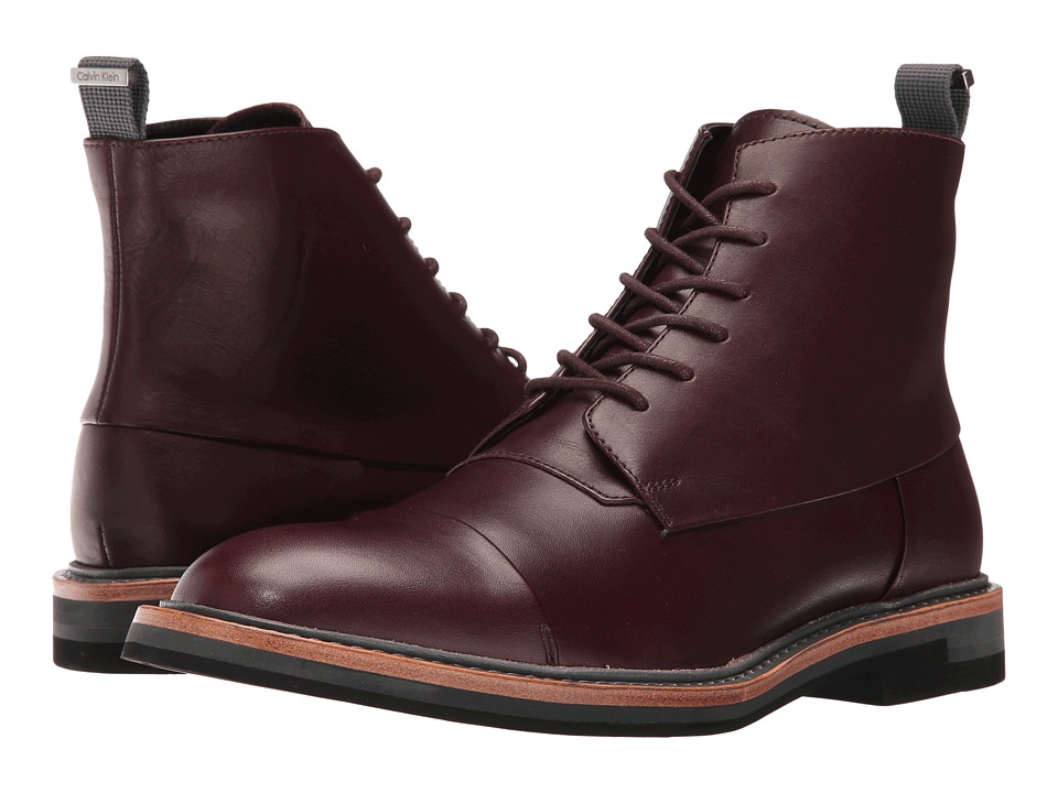 Calvin Klein Jabin (Oxblood Calf Leather) Men