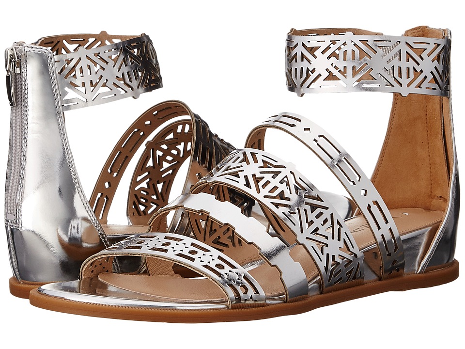 Via Spiga - Emilia (Silver Liquid Metallic Leather) Women