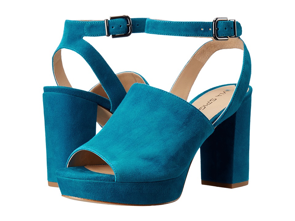 Via Spiga - Julee (Marine Blue Kid Suede Leather) High Heels
