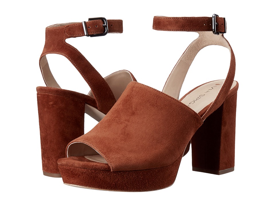 Via Spiga - Julee (Luggage Kid Suede Leather) High Heels