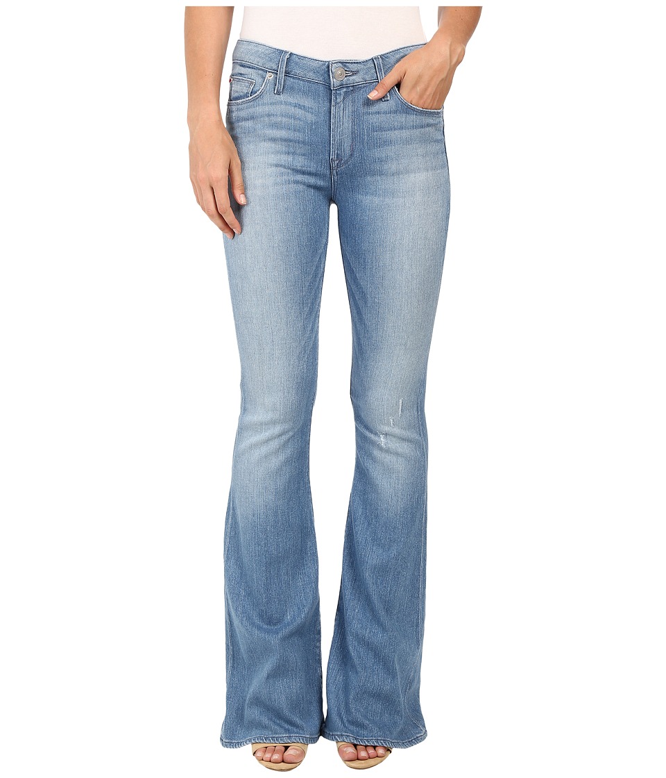 Hudson Mia Five-Pocket Mid-Rise Flare in Drift (Drift) Women
