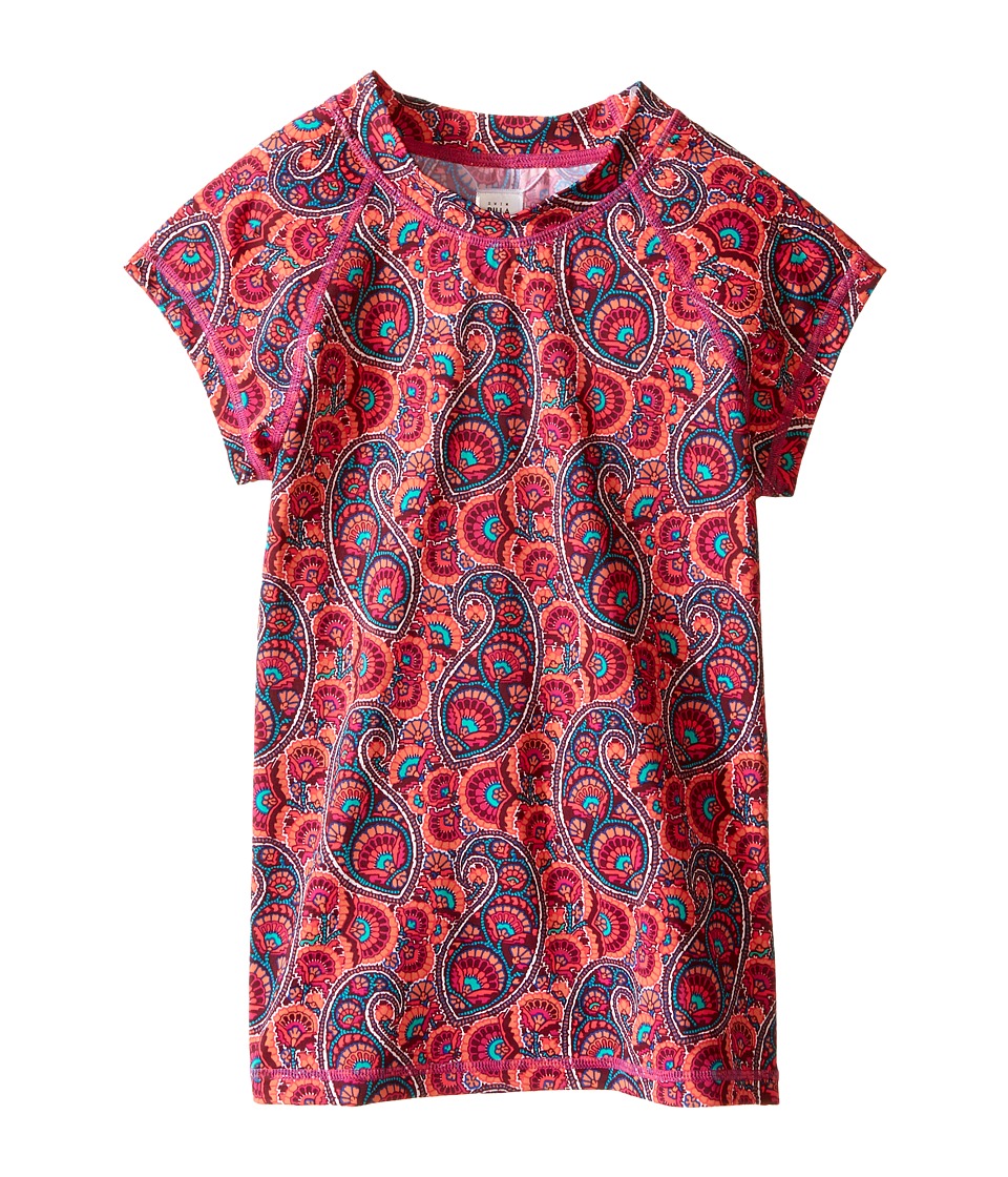 Billabong Kids Paisley Party Short Sleeve Rashguard (Little Kids/Big Kids) (Multi) Girl
