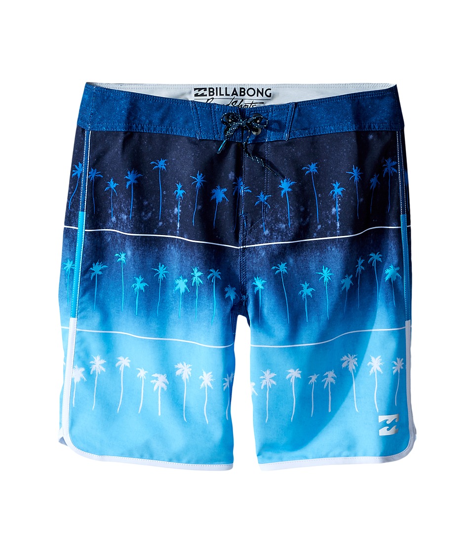 Billabong Kids Tribong X Scallop Boardshorts (Big Kids) (Cyan) Boy