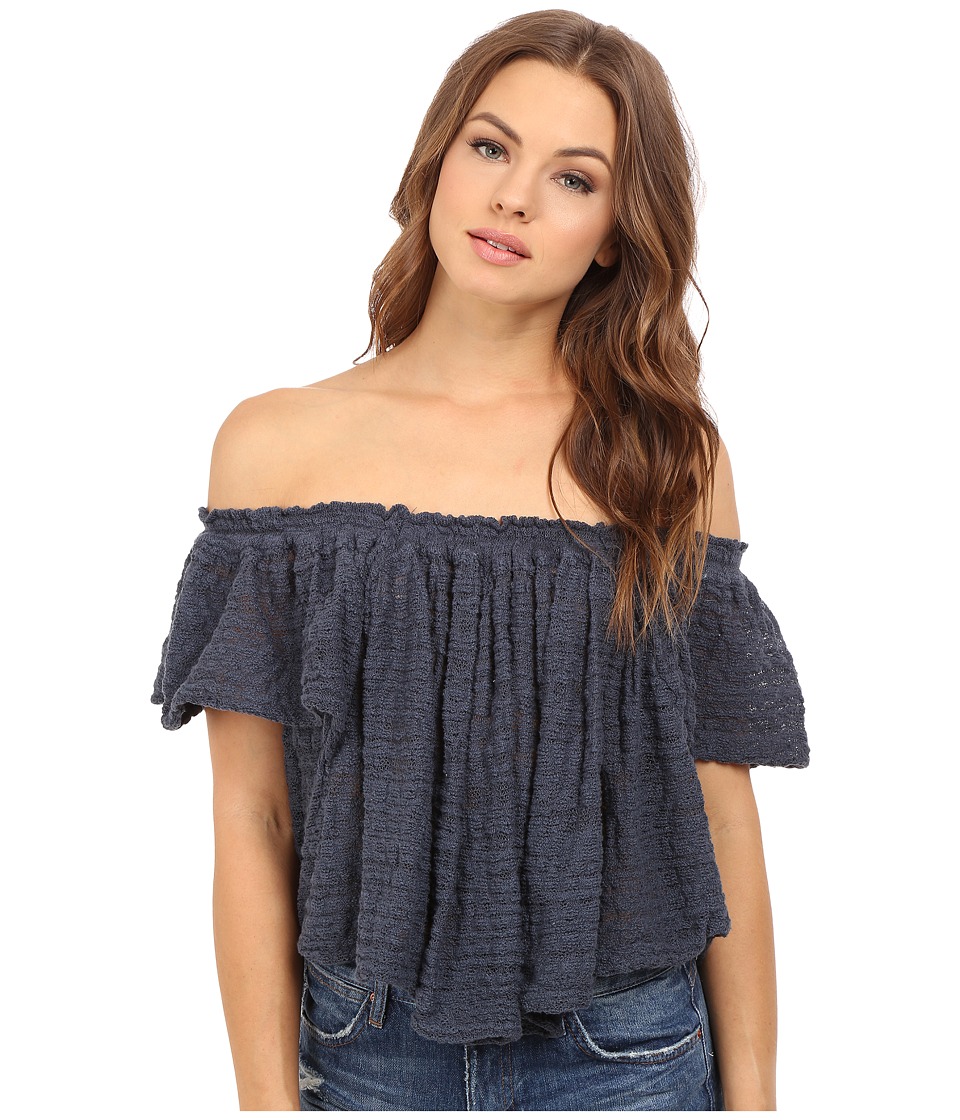 Free People Thrills and Frills Sweater (Navy) Women