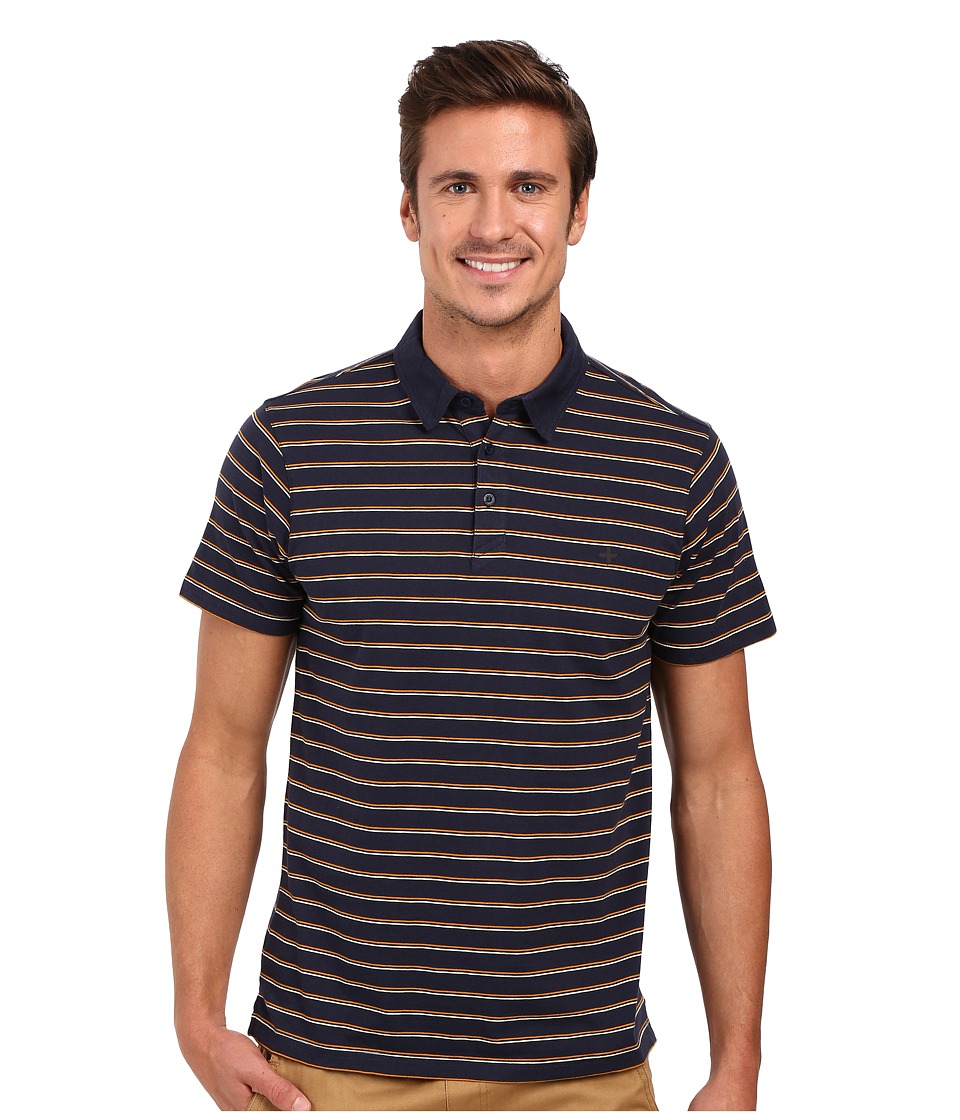 Tavik Swift Polo Short Sleeve Knit (Indigo Stripe) Men