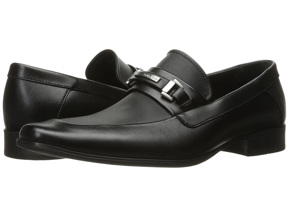 Calvin Klein Barker (Black Emboss Soft Leather) Men