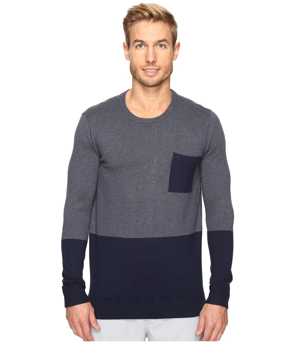 TravisMathew Exchange Sweater (Heather Dress Blues) Men