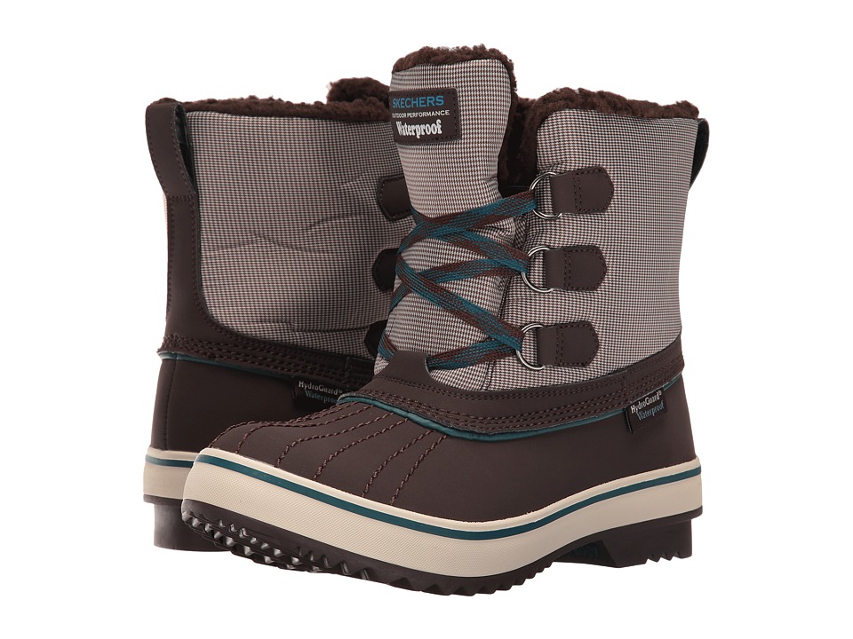 SKECHERS Highlanders Polar Bear (Chocolate/Teal) Women