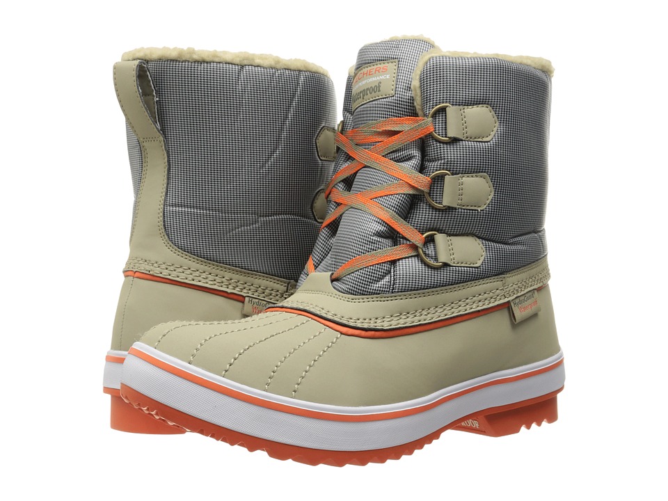 SKECHERS Highlanders Polar Bear (Taupe/Orange) Women