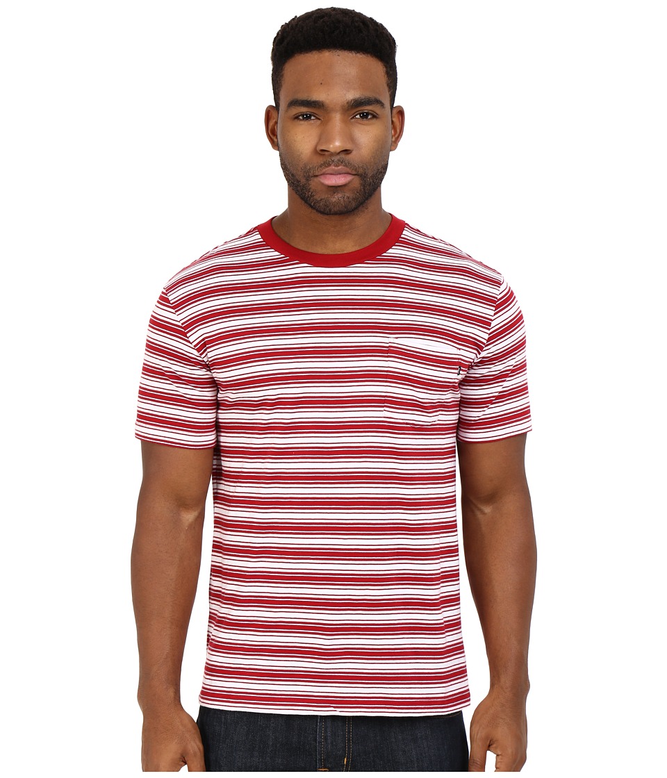 Obey Chico Pocket Tee (Red Multi) Men