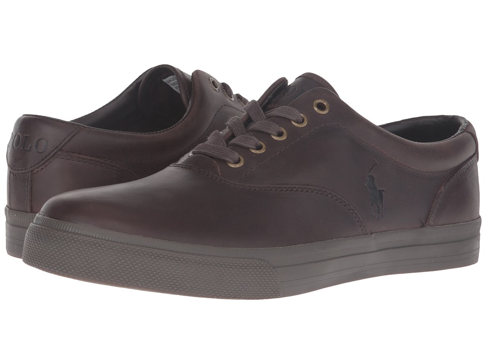 Polo Ralph Lauren - Vaughn (Brown/Nicotine Smooth Oil Leather) Men\u0027s Lace  up casual Shoes $44.99 889750534214