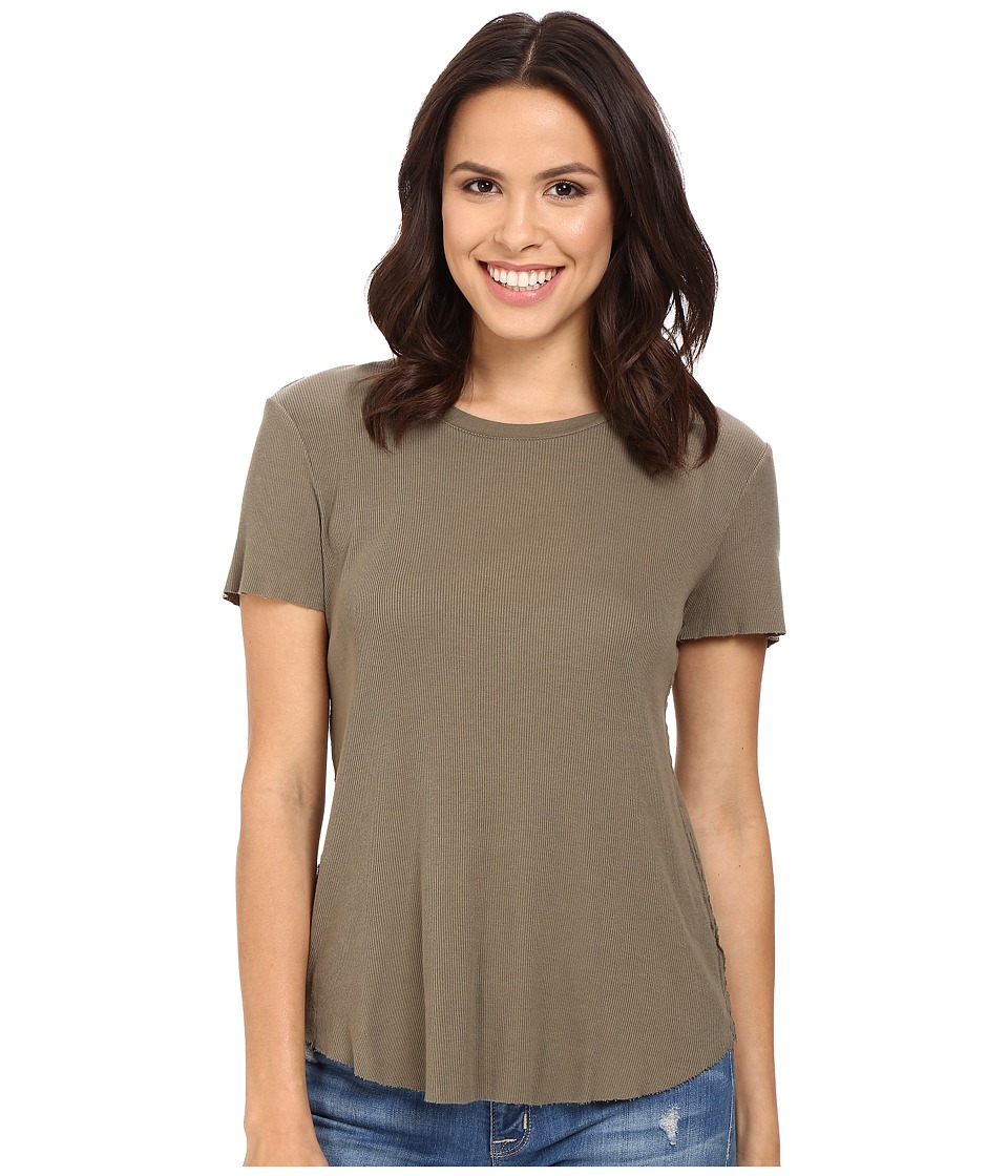 Splendid 2x1 Fitted Tee (Military Olive) Women