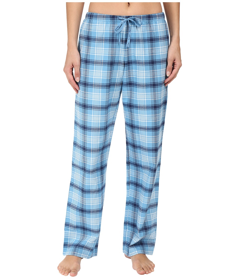 Life is good - Blue Plaid Classic Sleep Pant (Cloud Blue Plaid) Women