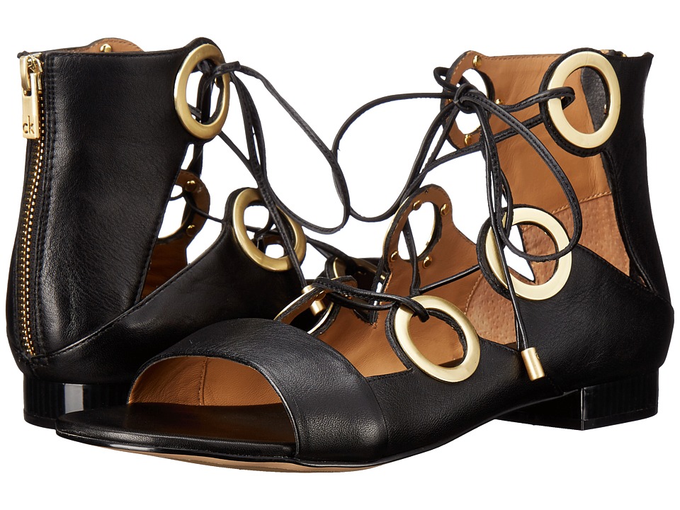 Calvin Klein Abriana (Black Leather) Women