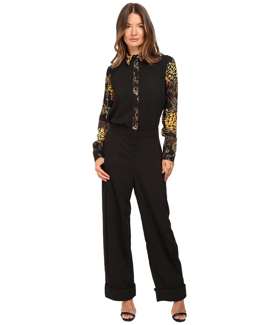 Versace Jeans Long Sleeve Jumpsuit (Nero) Women