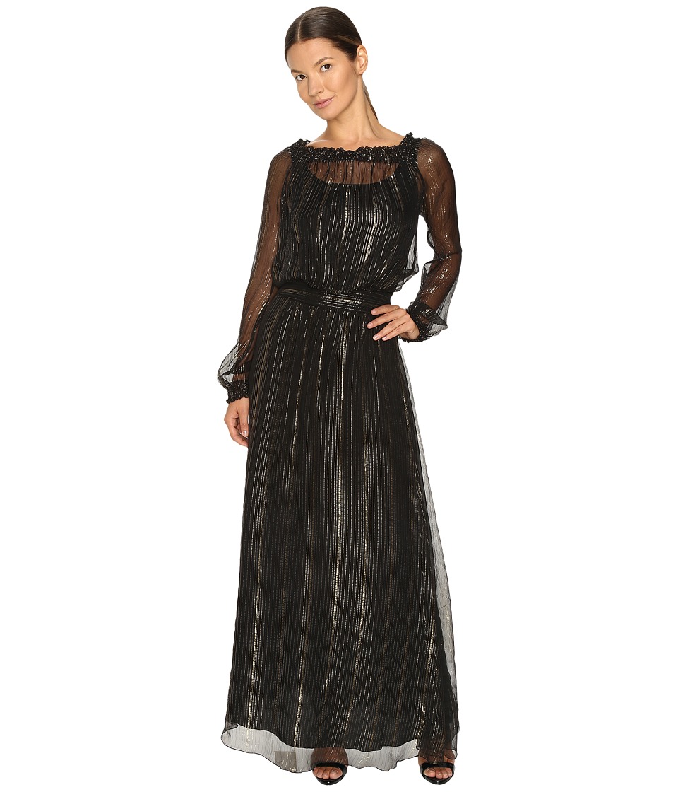 Versace Jeans Long Sleeve Gown (Nero) Women