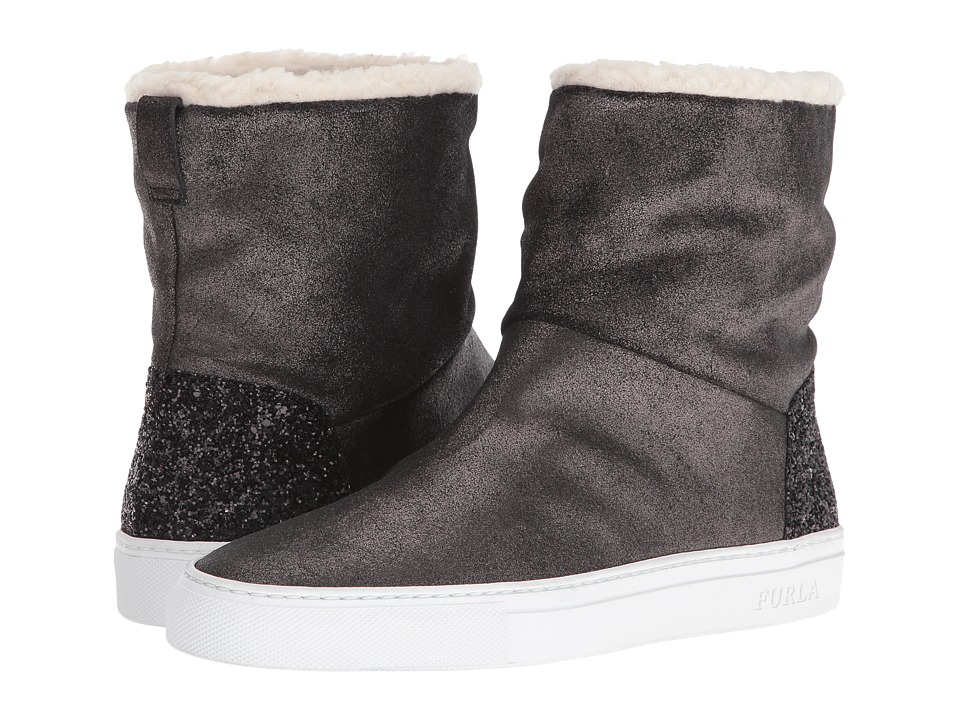 Furla Megamix Ankle Boot (Onyx/Naturale) Women