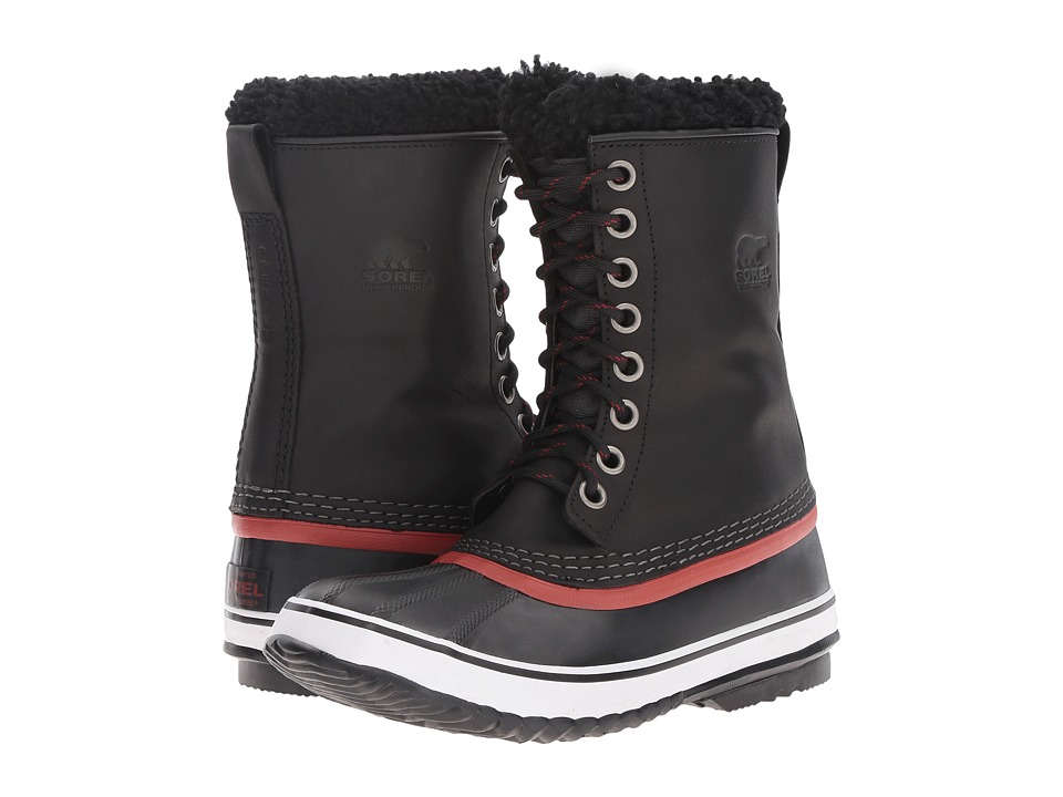 SOREL 1964 Premium Leather (Black/Red Dahlia) Women