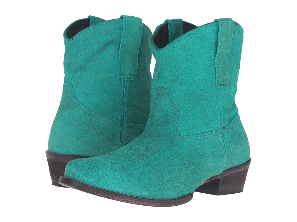 Roper Shania (Turquoise Suede) Cowboy Boots