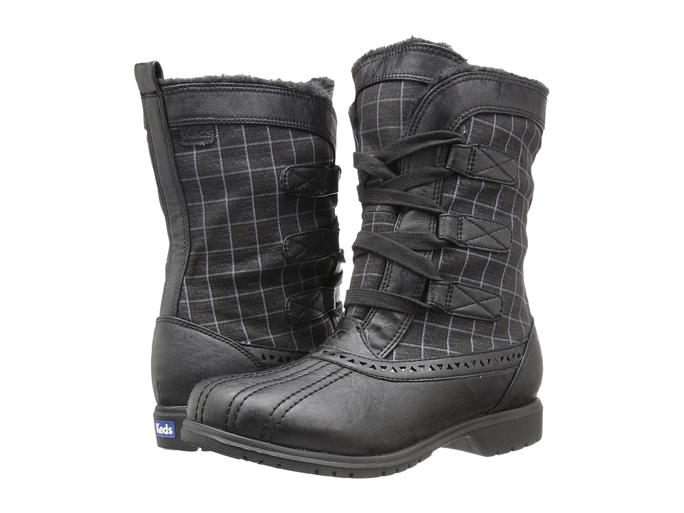 Keds Snowday (Black Plaid) Women