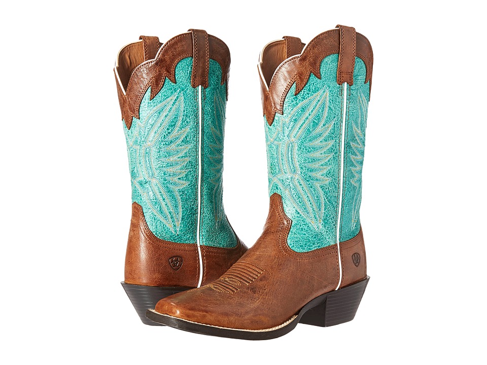 Ariat Round Up Outfitter (Wood/Latigo Bay) Cowboy Boots