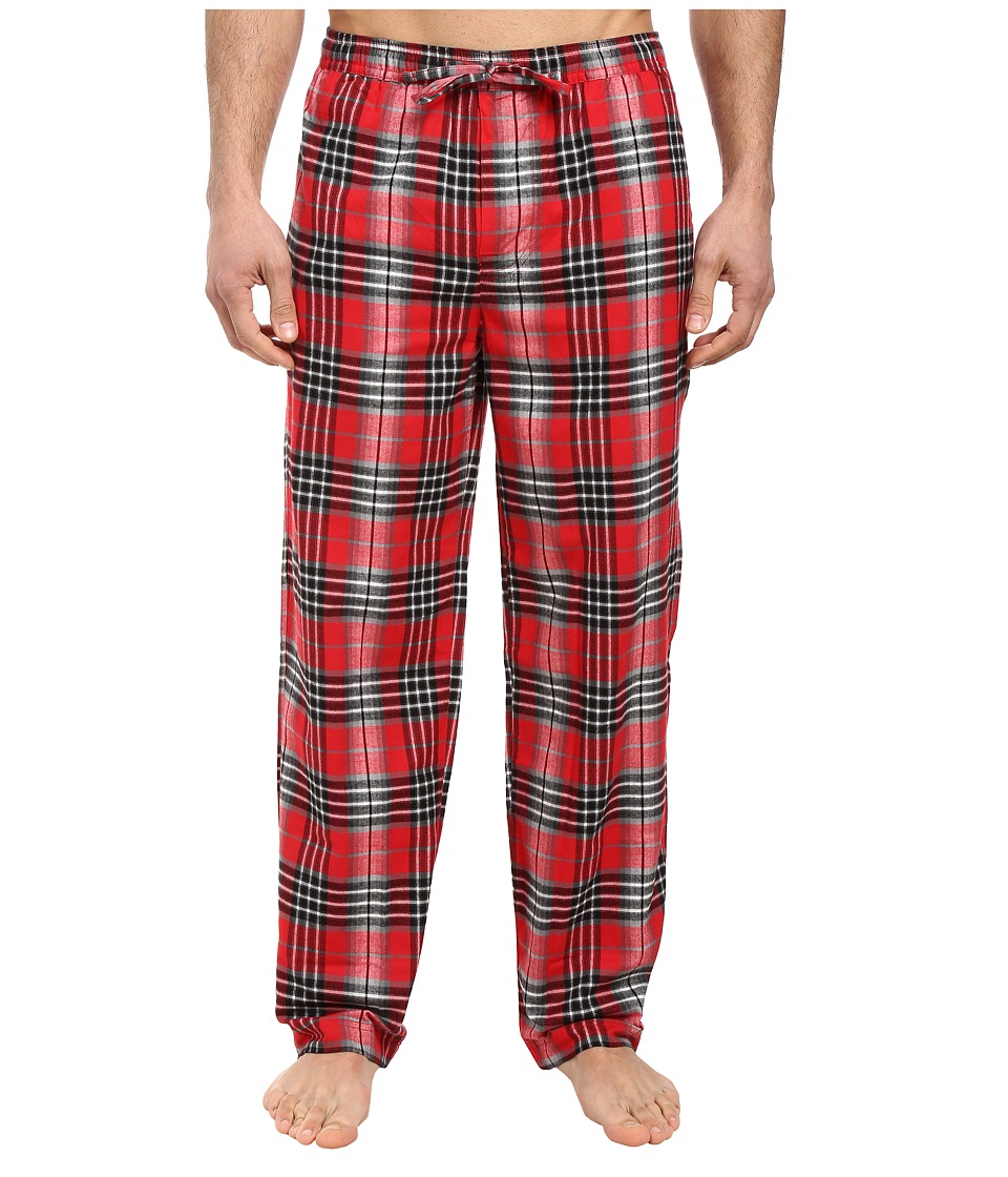 Life is good - Classic Sleep Pants (Red/Gray Plaid) Men
