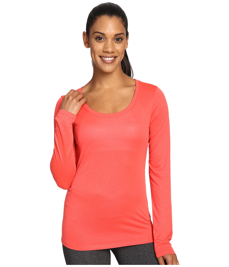 Nike Dry Long Sleeve Training Top (Ember Glow) Women