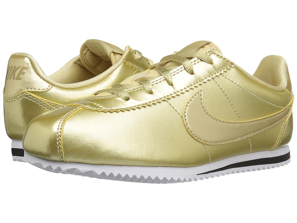 Nike Kids Cortez SE (Little Kid) (Metallic Gold Star/Metallic Gold/White/Metallic Gold Star) Girls Shoes