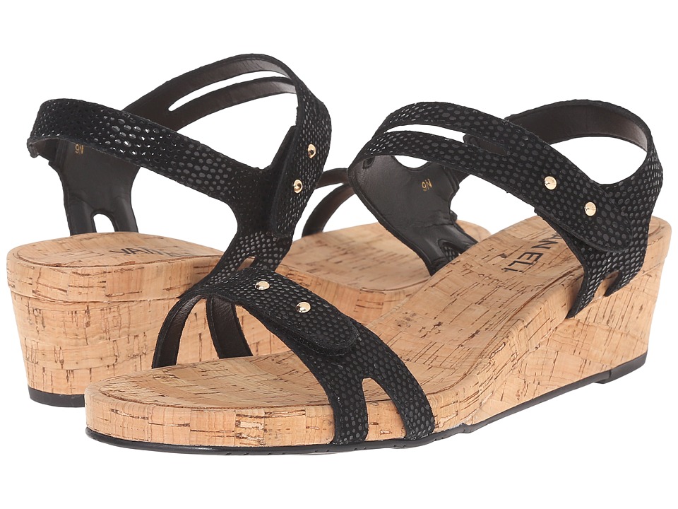Womens Sandals Vaneli Kelsa Black E-Print Womens Sandals Vaneli Kelsa Black E-Print