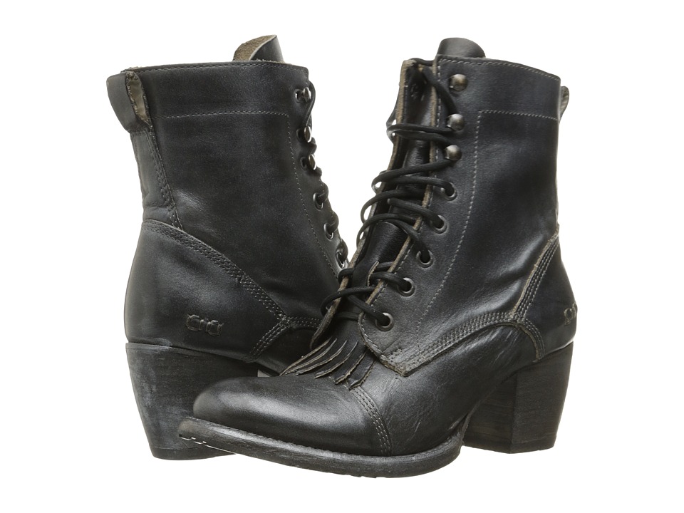 Bed Stu Finis (Black Rustic/Blue Leather) Women