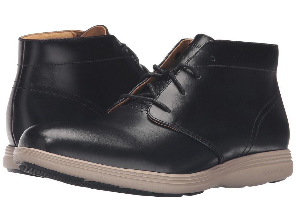 Cole Haan Grand Tour Chukka (Black Leather/Cobblestone) Men