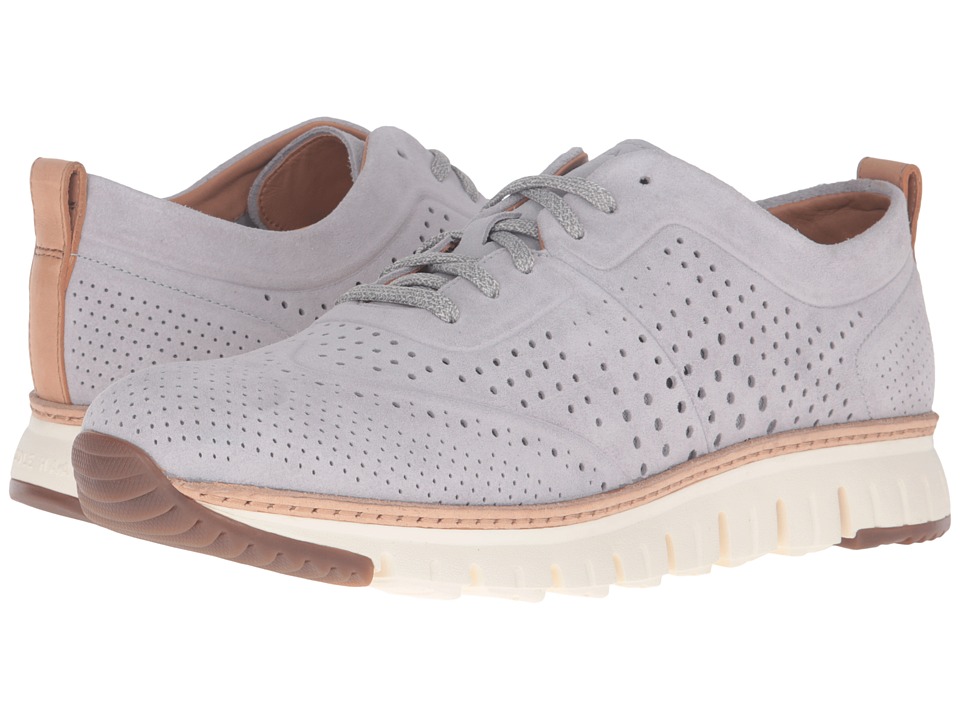 Cole Haan Zerogrand Laser Perf Sneaker (Silver Sconce Suede/Ivory) Men