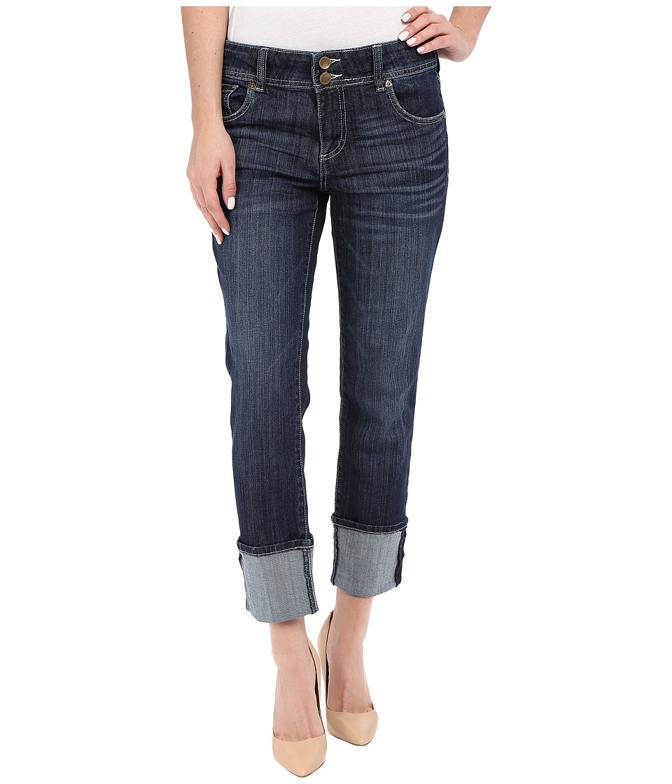 KUT from the Kloth Cameron Straight Leg Wide Roll in Provide w/ Dark Stone (Provide/Dark Stone) Women