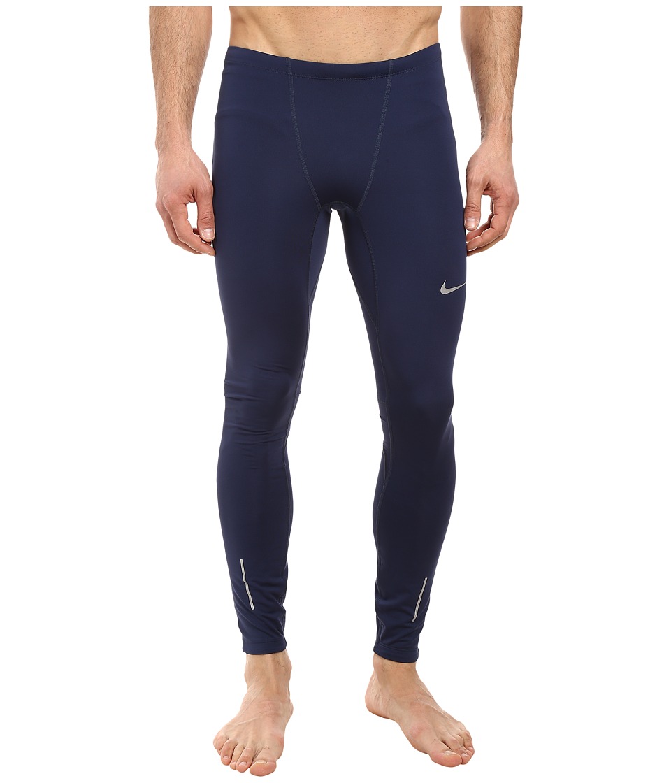 Nike Dri-FIT Thermal Tights (Midnight Navy/Obsidian/Reflective Silver) Men
