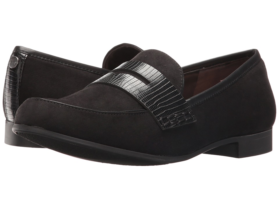 Circus by Sam Edelman Tanner (Black Microsuede/Polished Lizard) Women
