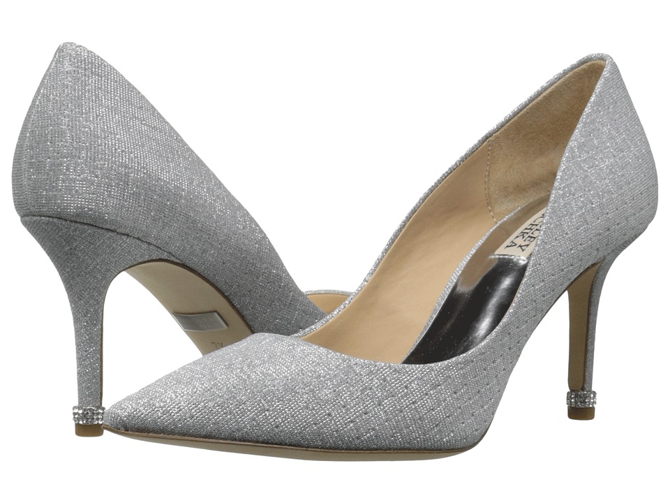 Badgley Mischka Noel (Silver Woven Metallic Fabric) Women