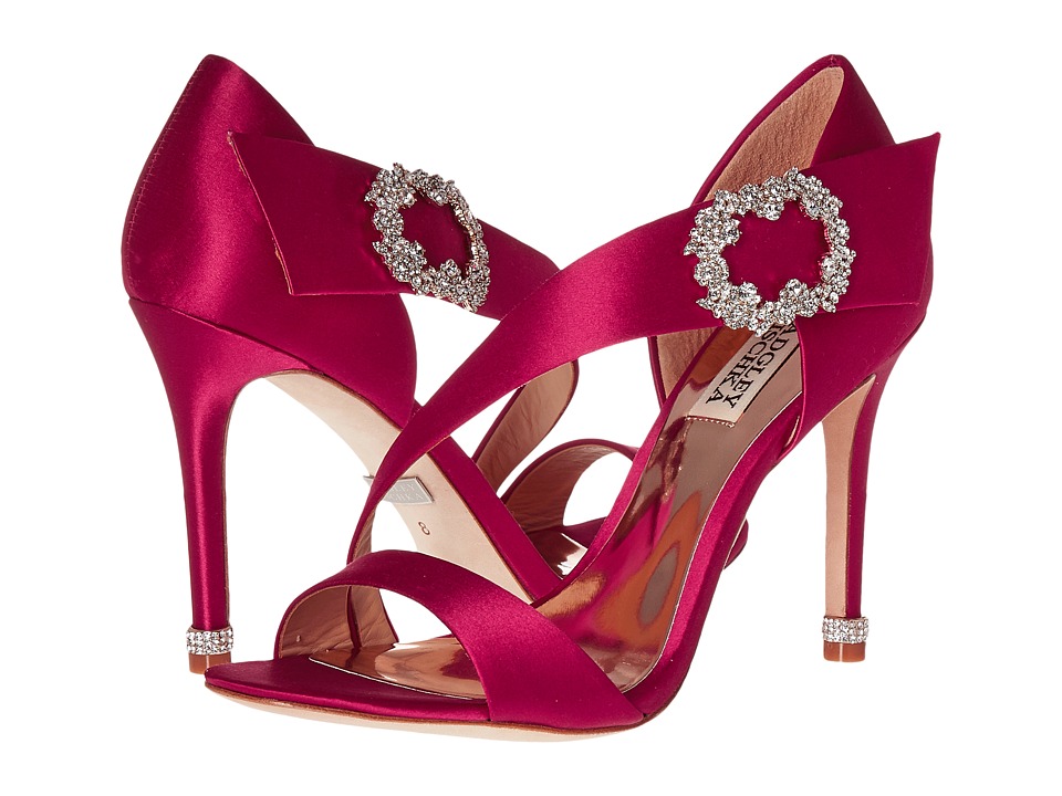 Badgley Mischka Night (Magenta Satin) Women