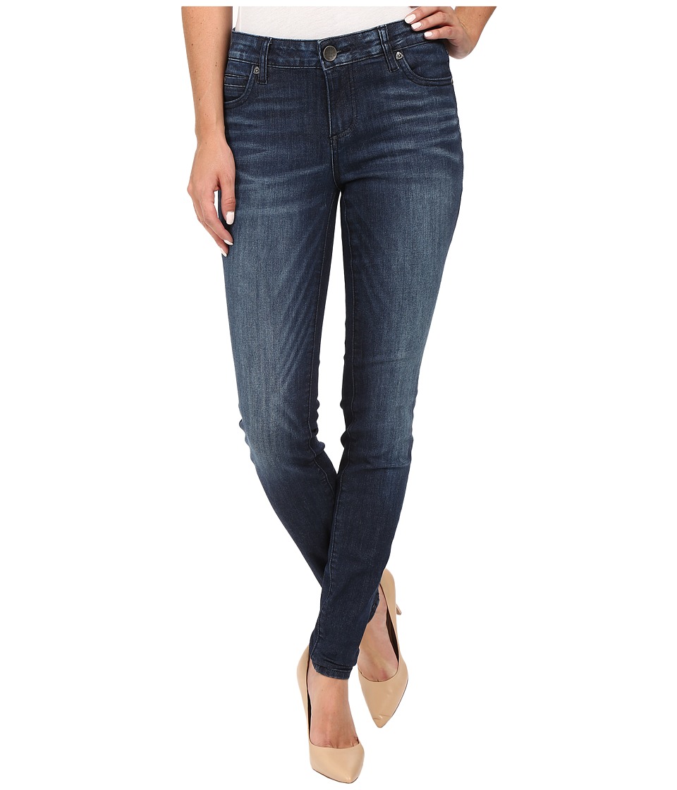 KUT from the Kloth Mia Toothpick Five-Pocket Skinny Jeans in Appeal w/ Dark Stone Base Wash (Appeal/Dark Stone Base Wash) Women