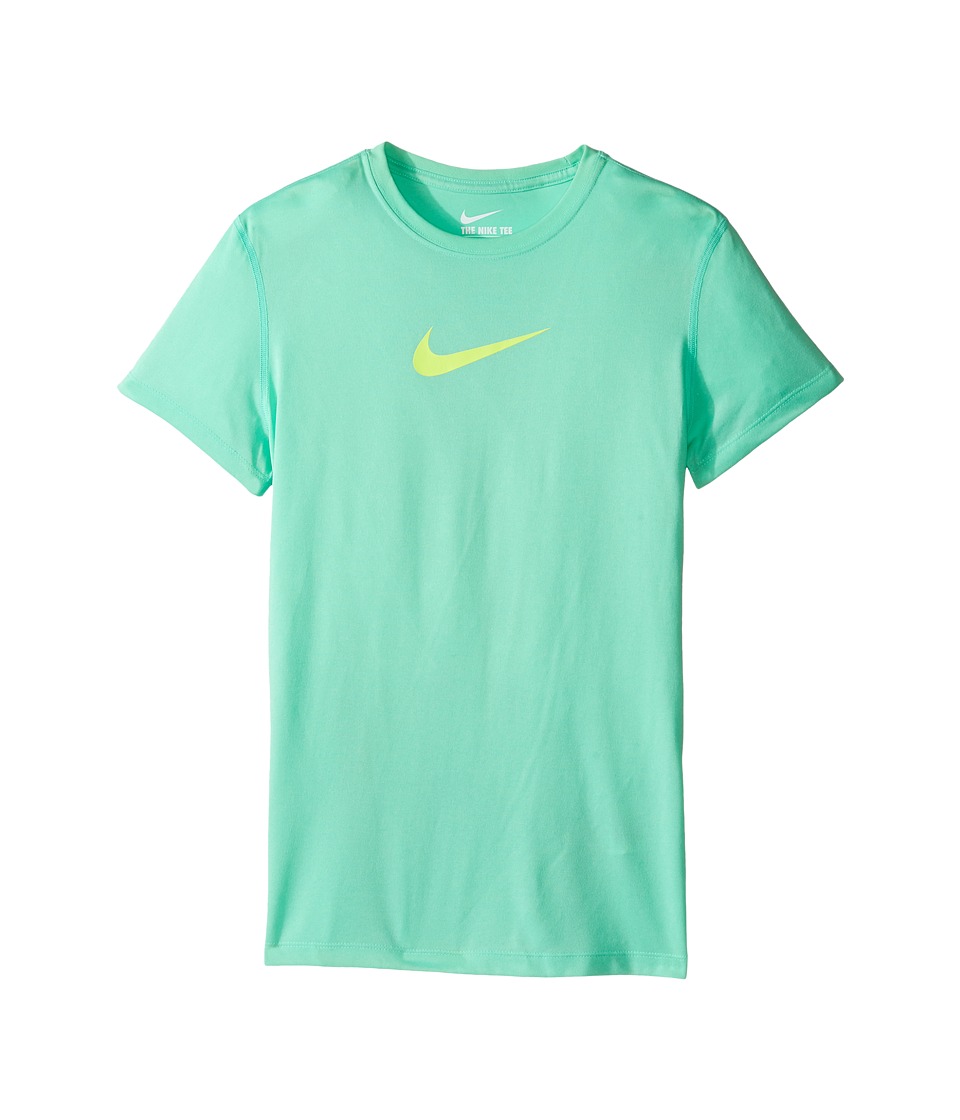 Nike Kids - Legend S/S Top (Little Kids/Big Kids) (Green Glow/Volt) Girl