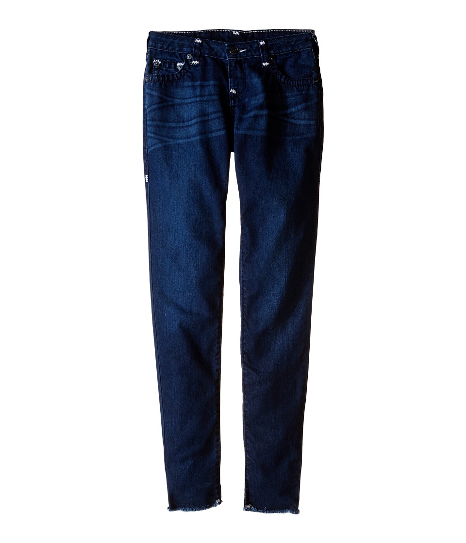 True Religion Kids Casey Raw Edge Midnight Super T Jeans in Jet Blue (Big Kids) (Jet Blue) Girl